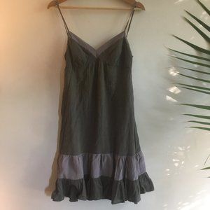 2 for 25  Barney's New York Light Grey Dress with Lilac Silk Details